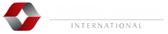 Capitalfin International logo with bold white text on a black background.